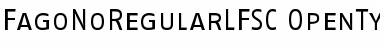 FagoNoRegularLf Regular Font Title Preview