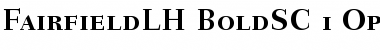 Fairfield LH 75 Bold Small Caps & Old Style Figures Font Title Preview