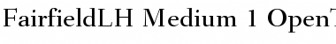 Fairfield LH 55 Medium Font Title Preview