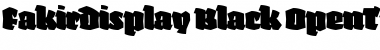 Fakir Display Black Font Title Preview