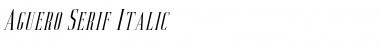 Aguero Serif Free Italic Font Title Preview