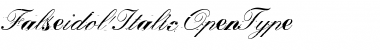Falseidol Italic Font Title Preview
