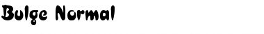 Bulge Normal Font Title Preview