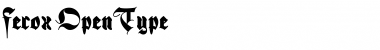 Ferox Regular Font Title Preview