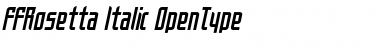 FFRosetta-Italic Regular Font Title Preview