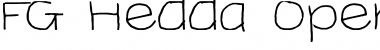 FG Hedda Regular Font Title Preview