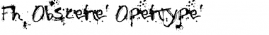 Fh_Obscene Regular Font Title Preview