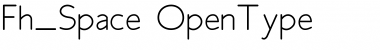 Fh_Space Regular Font Title Preview