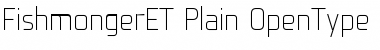Fishmonger ET Plain Font Title Preview