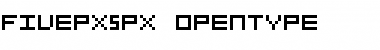 FivePX 5px Font Title Preview