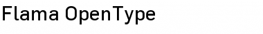 Flama Regular Font Title Preview