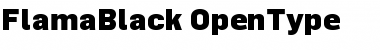 FlamaBlack Regular Font Title Preview