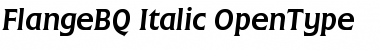 Flange BQ Regular Font Title Preview