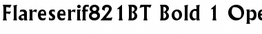 Flareserif 821 Bold Font Title Preview