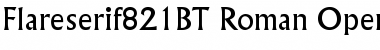 Flareserif 821 Regular Font Title Preview