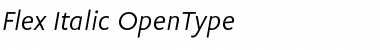 Flex Italic Font Title Preview