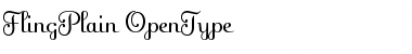Fling Plain Font Title Preview