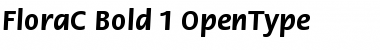 FloraC Bold Font Title Preview