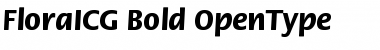 FloraICG Bold Font Title Preview