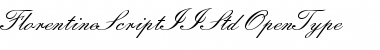 Florentine ScriptII Std Regular Font Title Preview