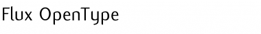 Flux Regular Font Title Preview