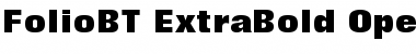 Folio Extra Bold Font Title Preview