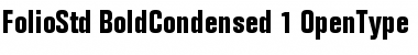 Folio Std Bold Condensed Font Title Preview
