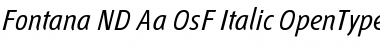 Fontana ND Aa OsF Italic Font Title Preview