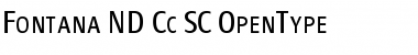 Fontana ND Cc SC Normal Font Title Preview
