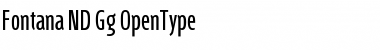 Fontana ND Gg Normal Font Title Preview