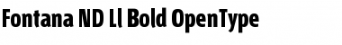 Fontana ND Ll Bold Font Title Preview