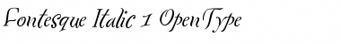 Fontesque Italic Font Title Preview
