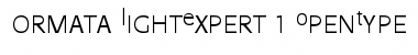 Formata Light Expert Font Title Preview
