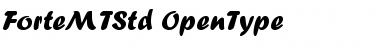 Forte MT Std Regular Font Title Preview