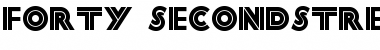 FortySecond Street NF Regular Font Title Preview