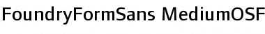 FoundryFormSans MediumOSF Font Title Preview