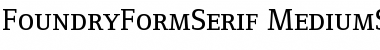 FoundryFormSerif MediumSC Font Title Preview