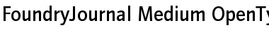 FoundryJournal-Medium Regular Font Title Preview