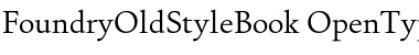 FoundryOldStyle Book Font Title Preview