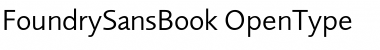 FoundrySans Book Font Title Preview