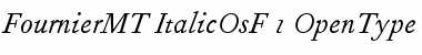 Fournier MT Italic Old Style Figures Font Title Preview