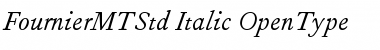 Fournier MT Std Italic Font Title Preview