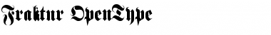 Fraktur Medium Font Title Preview