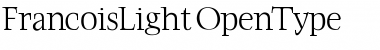 FrancoisLight Regular Font Title Preview