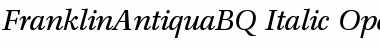 Franklin-Antiqua BQ Regular Font Title Preview