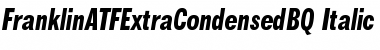 FranklinATFExtraCondensedBQ Regular Font Title Preview