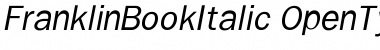 Franklin BookItalic Font Title Preview