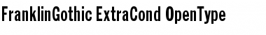 Franklin Gothic Extra Condensed Font Title Preview