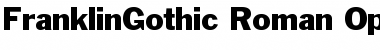 Franklin Gothic No. 2 Roman Font Title Preview