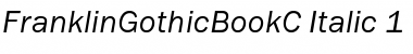 FranklinGothicBookC Italic Font Title Preview